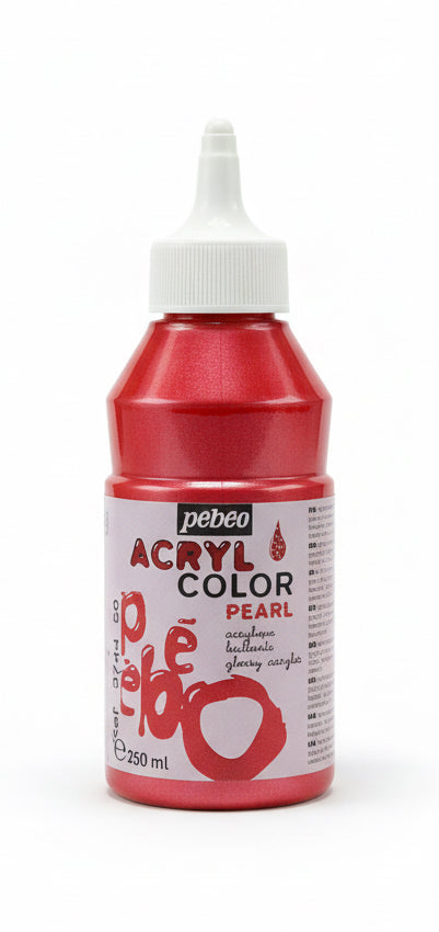 Pebeo Acryl Color Pearl Acrylic Paint 250 ml / بيبو ألوان أكريليك لؤلؤية 250 مل