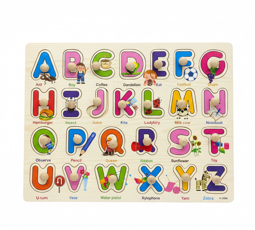 Wooden English alphabet / الأبجدية الإنجليزية الخشبية