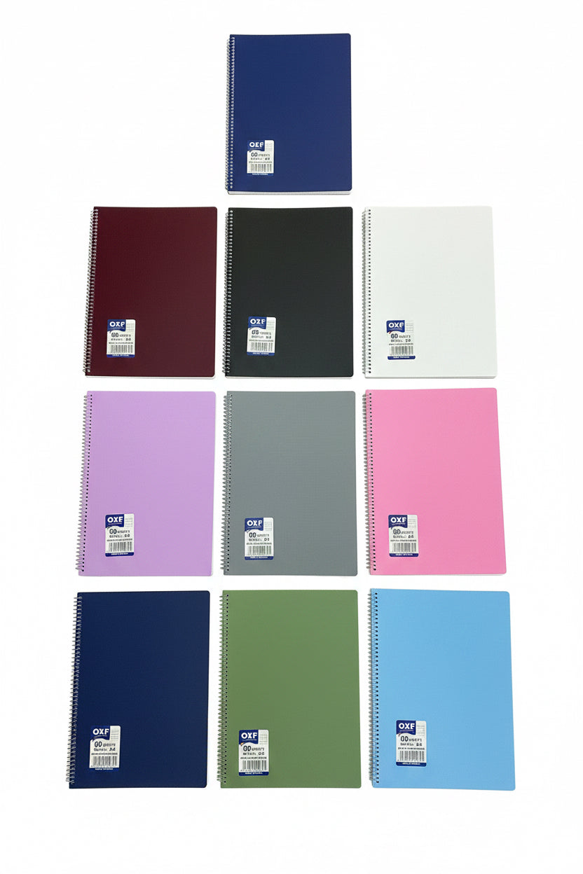 Oxford Spiral cover Notebook A4 80 Sheets / دفتر أوكسفورد A4 بغلاف حلزوني 80 ورقة
