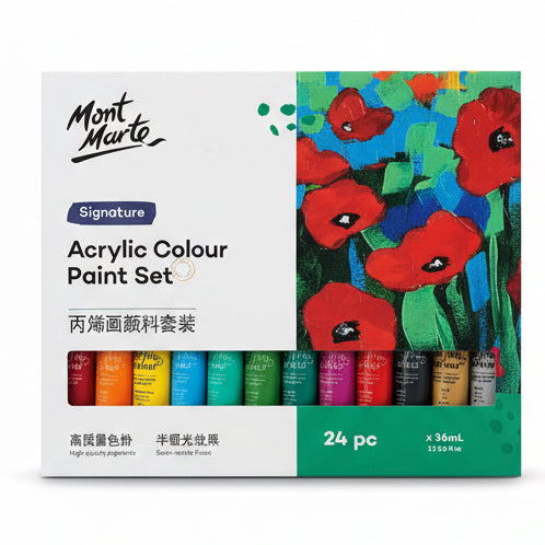 Mont MArte Paint Set 24 Pcs / مونت مارت طقم ألوان 24 قطعة