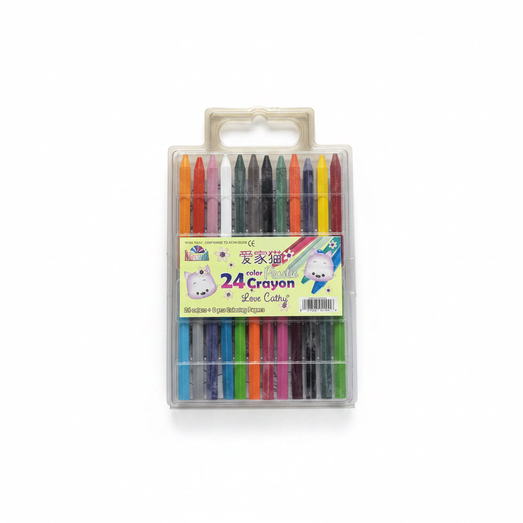 Navanta 24 Plastic Crayons / نافانتا 24 شمع بلاستيكي