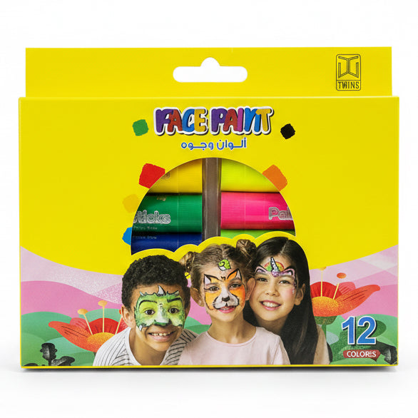 FACE PAINT 12 colors / ألوان طلاء الوجه - 12 لونًا