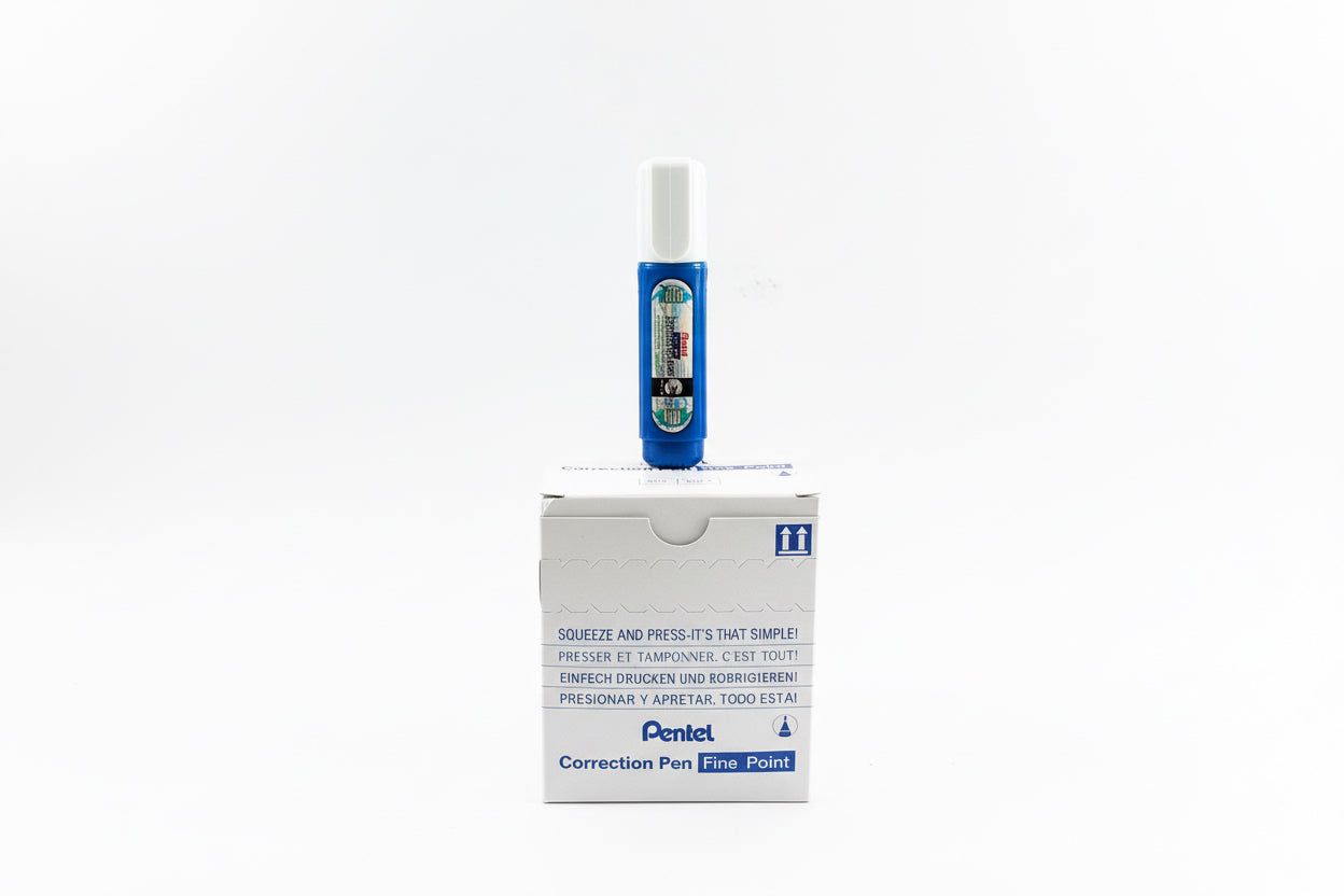 Pentel Correction Pen fine Point 12 Pcs / بنتل قلم تصحيح دقيق