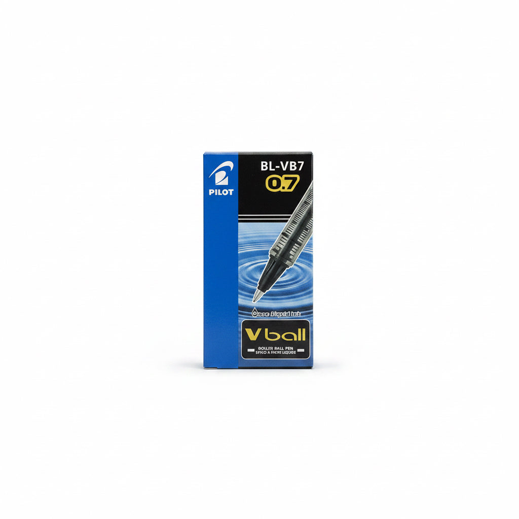 Pilot BL-VB7 0.7 V-ball x12 Black / بايلوت BL-VB7 0.7 V-ball ×12 أسود
