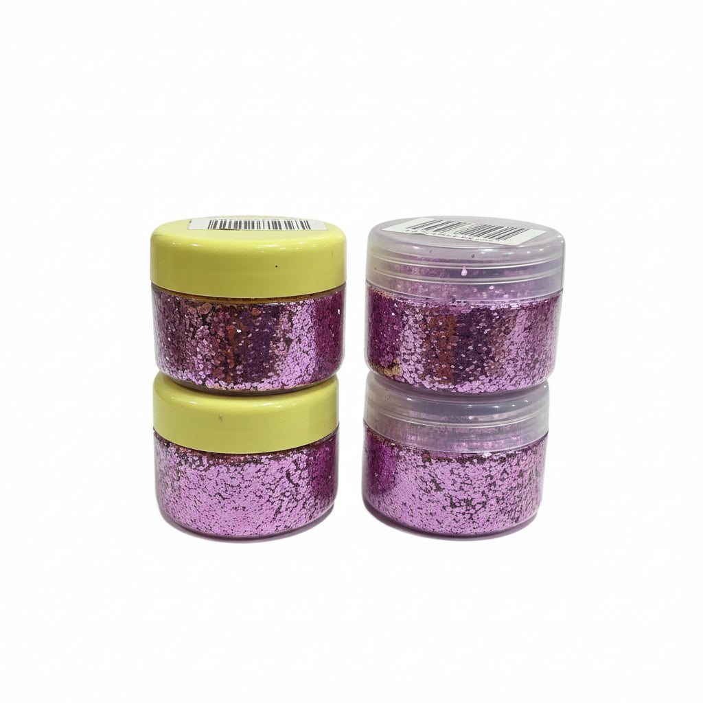 Pink Glitter Jar / عبوة بريق وردي
