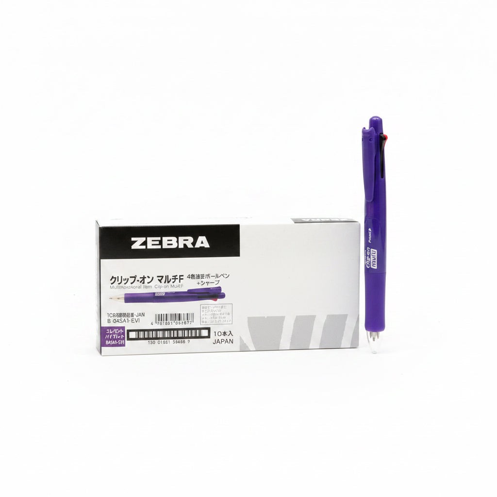 ZEBRA Clip-On Multi F Multifunctional Pen – Pack of 10 / زيبرا عنصر متعدد الوظائف مشبك متعدد F ×10