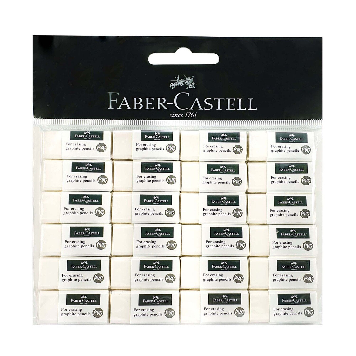 Faber Castell 24 Erasers / فابر كاستل ممحاة 24 قطعة
