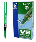 Pilot BX-V5 0.5 HI-TECPOINT x12 Green / بايلوت BX-V5 0.5 هاي تك بوينت ×12 أخضر