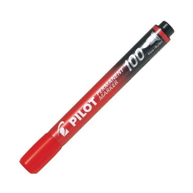 Pilot Permanent Marker 100 Fine/Bullet Red
