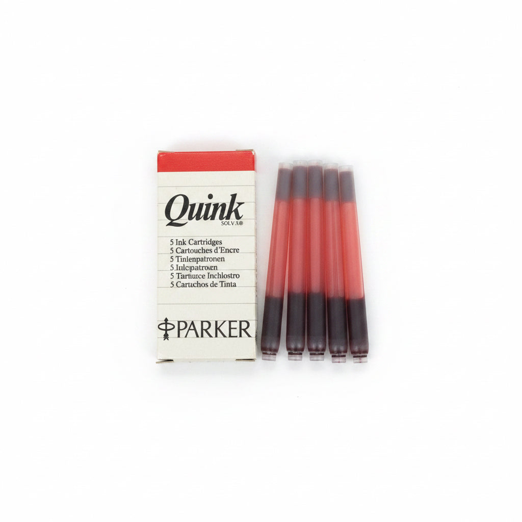 PARKER QUINK 5 Ink Cartridges RED