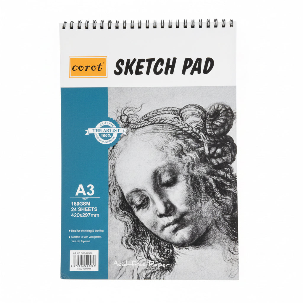 Corot A3 Sketch pad 160 gsm / كوروت دفتر سكتش 160 جم/م²