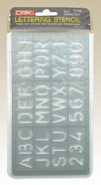 cox lettering stencils 20mm / 20 mm قوالب حروف كوكس