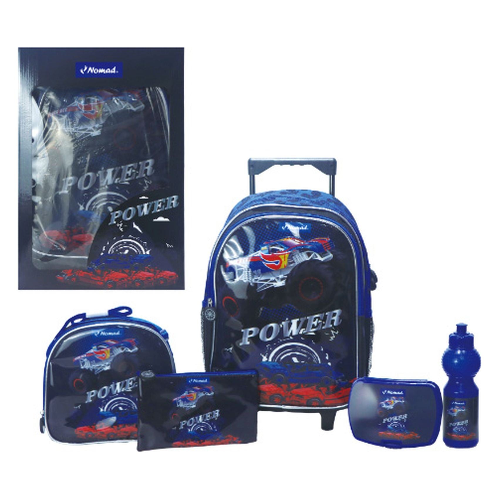 ND Primary Trolley 16" 5 in 1 Power On / عربة مدرسية ND Primary 5 في 1 مقاس 16 بوصة – إصدار Power On