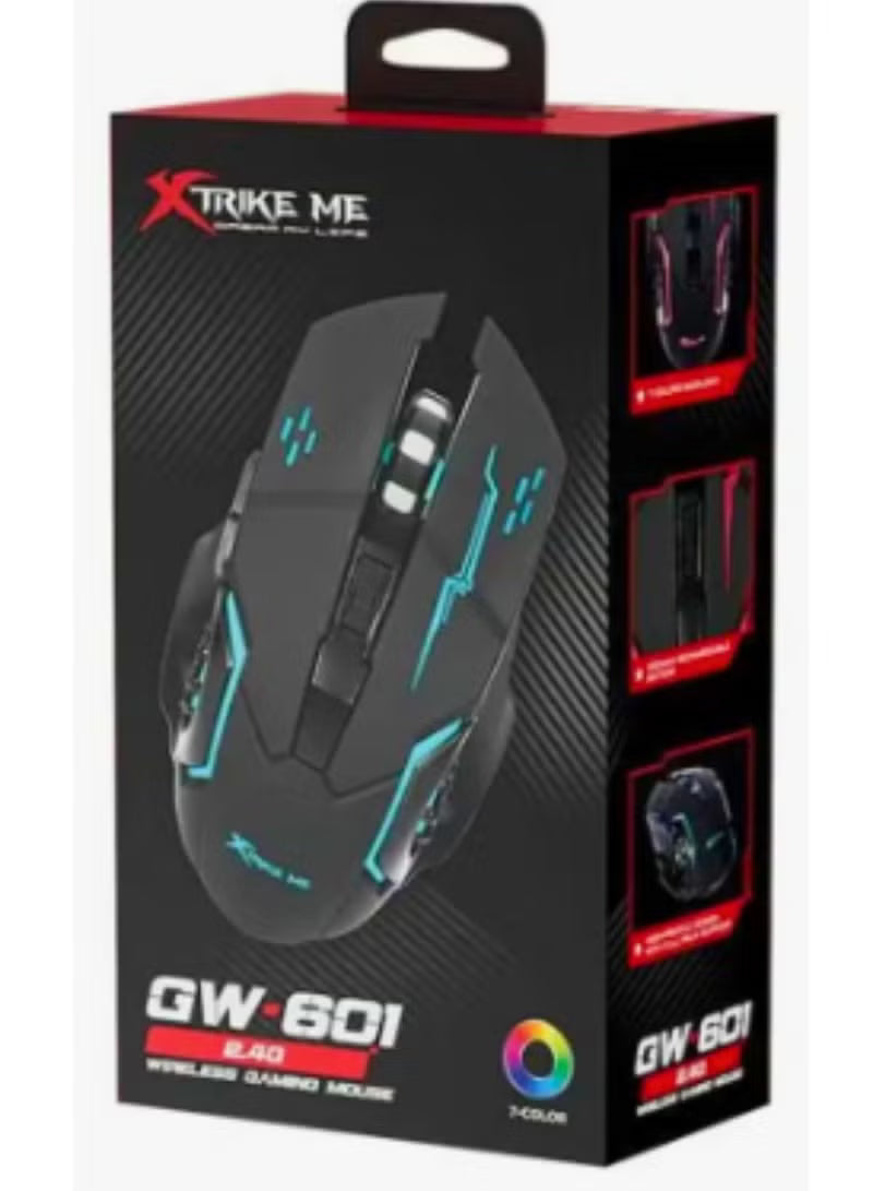 GW-601 2.4G WIRELESS GAMING MOUSE / فأرة ألعاب لاسلكية 2.4 جيجا GW-601