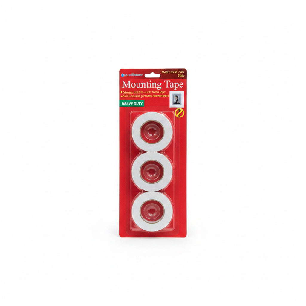 1mm Mounting Tape – Pack of 3 / شريط تثبيت واحد مليمتر ×3