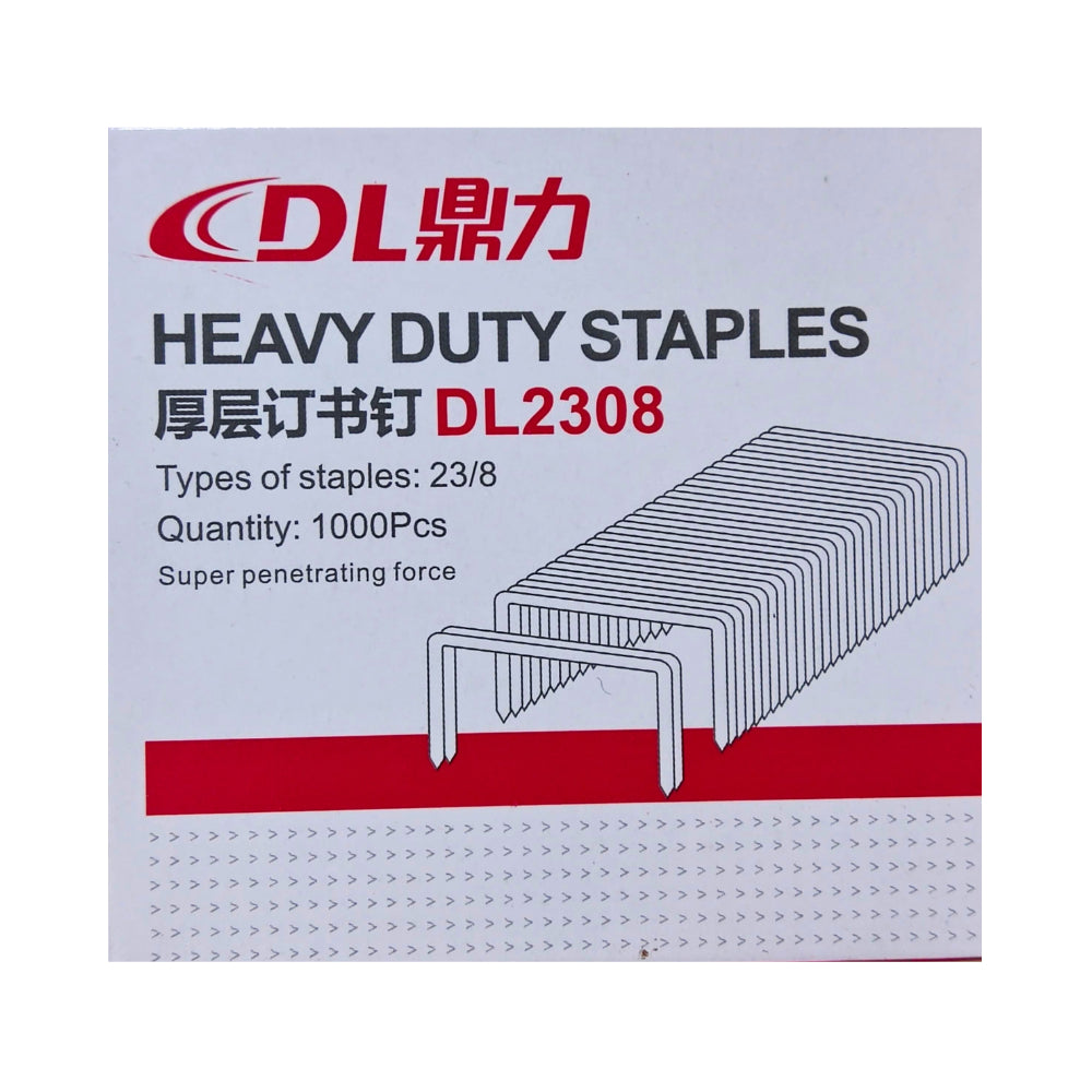 DL HEAVY DUTY STAPLES DL2308 1000Pcs / دبابيس تدبيس شديدة التحمل DL2308 من DL (1000 قطعة)