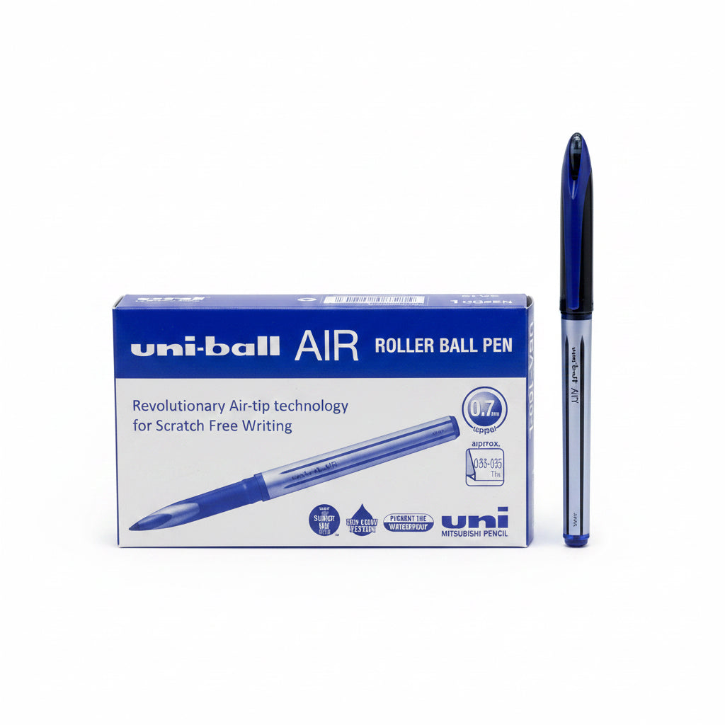 uni-ball AIR Roller Ball Pen 0.7mm Blue / يوني بول AIR قلم كرة 0.7 مم أزرق