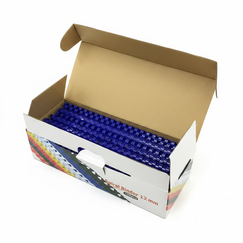 SPIRAL BINDER 12mm Blue 100 pcs / حلقات تجليد 12 ملم