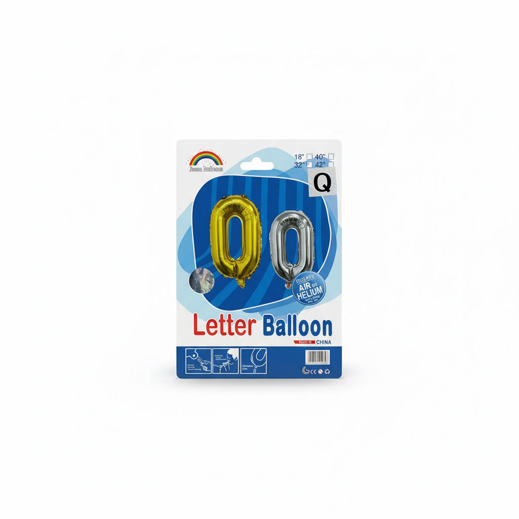 Letter Ballon 32" Silver / بالون حرف – 32 بوصة – فضي