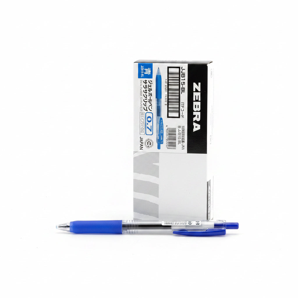 Zebra Sarasa Clip 0.7 Gel Rollerball Blue x10 / زيبرا ساراسا كليب 0.7 قلم جل أزرق 10 قطع