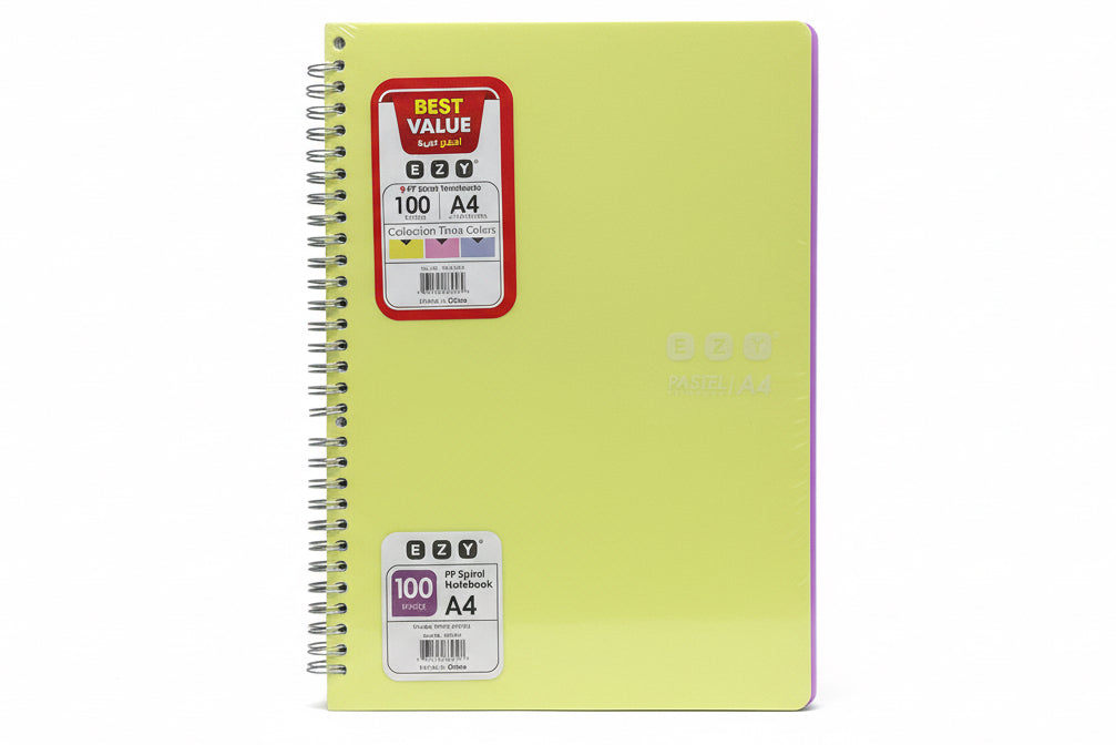 EZY 100 Sheets A4 Notebook / إدفتر إيزي 100 ورقة مقاس A4 بوصة