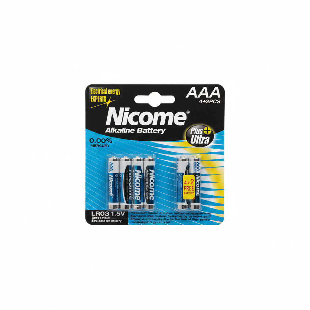 Nicome AAA 4+2 PCS Battery