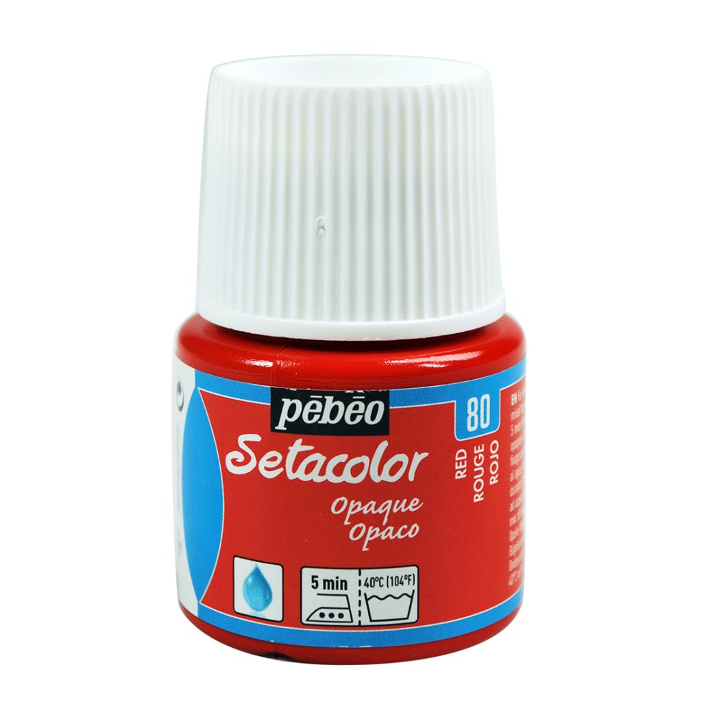 pebeo setacolor opaque Red 80 / بيبيو سيتاكولور معتم – أحمر 80