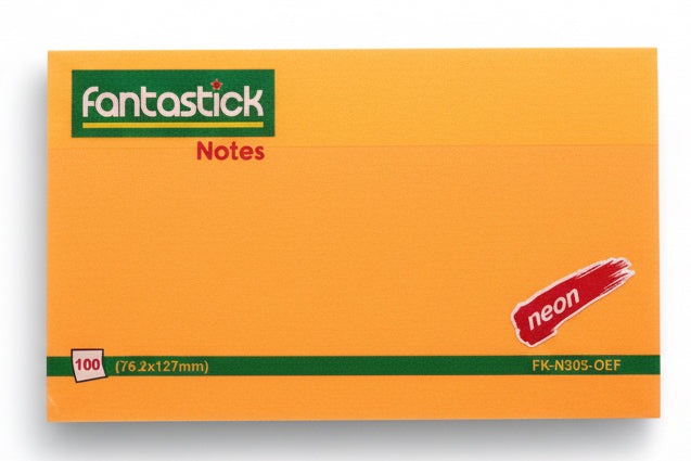 fantastick 100 notes Neon Orange / فانتاستِك 100 ورقة ملاحظات نيون