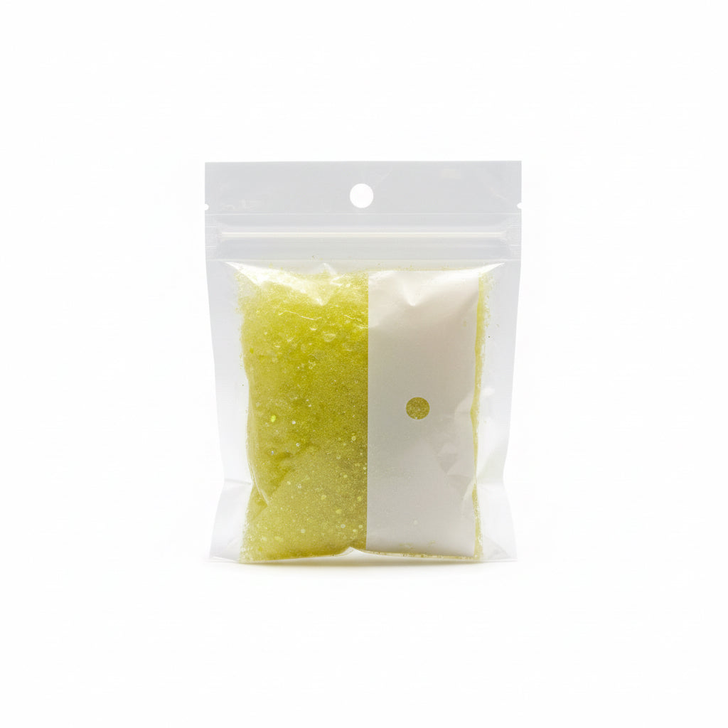 Yellow Glitter Powder Packet / كيس مسحوق الجليتر الأصفر