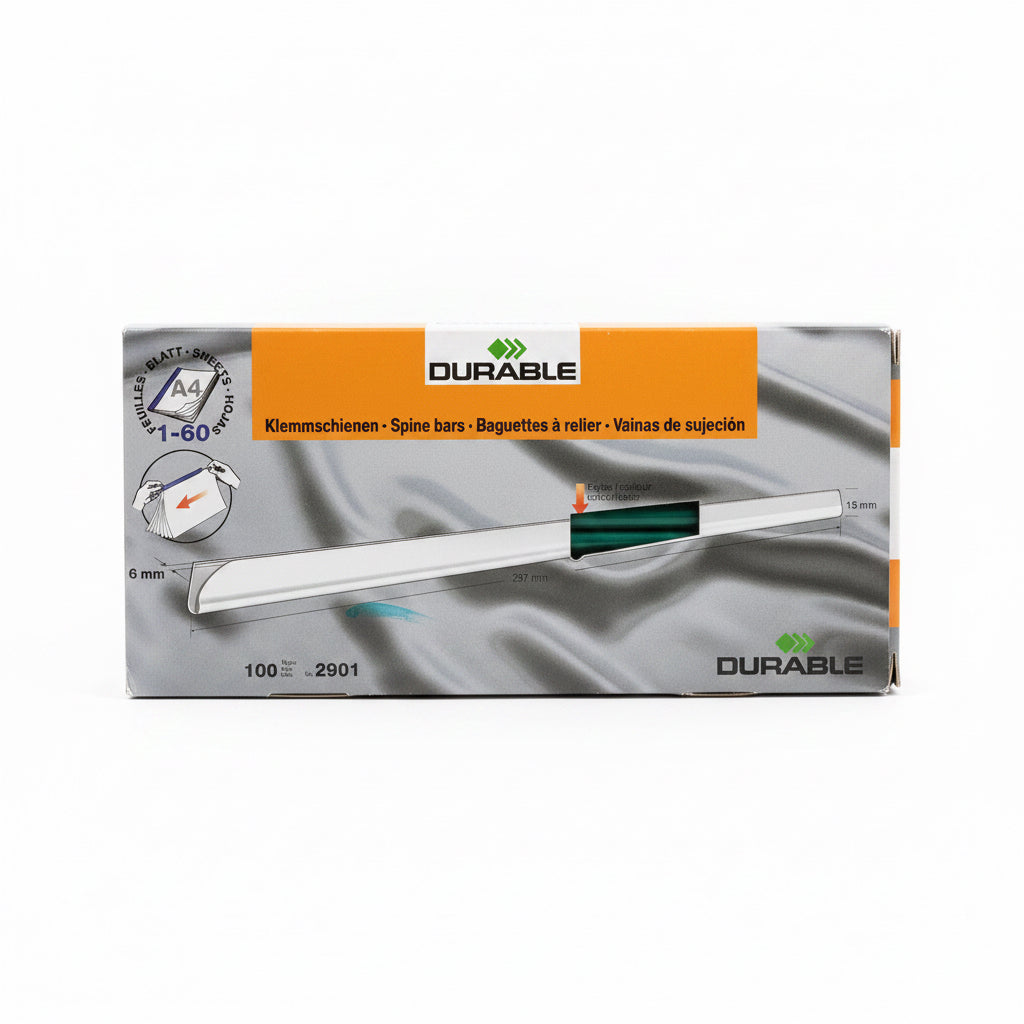 DURABLE Spine bars Green / مشابك تجليد DURABLE أخضر