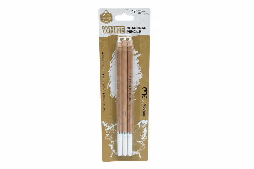 White charcoal Pencils / أقلام فحم بيضاء