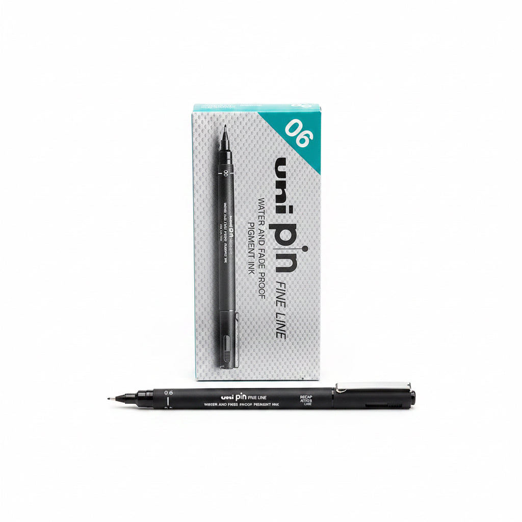 uni pin FINE LINE 0.6 x10 Black / يوني بين خط دقيق 0.6 ×10 أسود