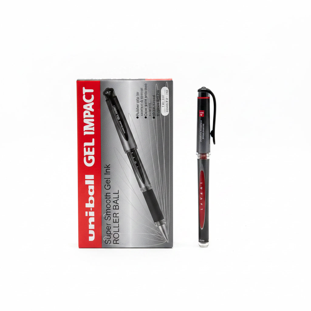 uni-ball GEL IMPACT x12 Red / يوني بول جل إمباكت x12 أحمر