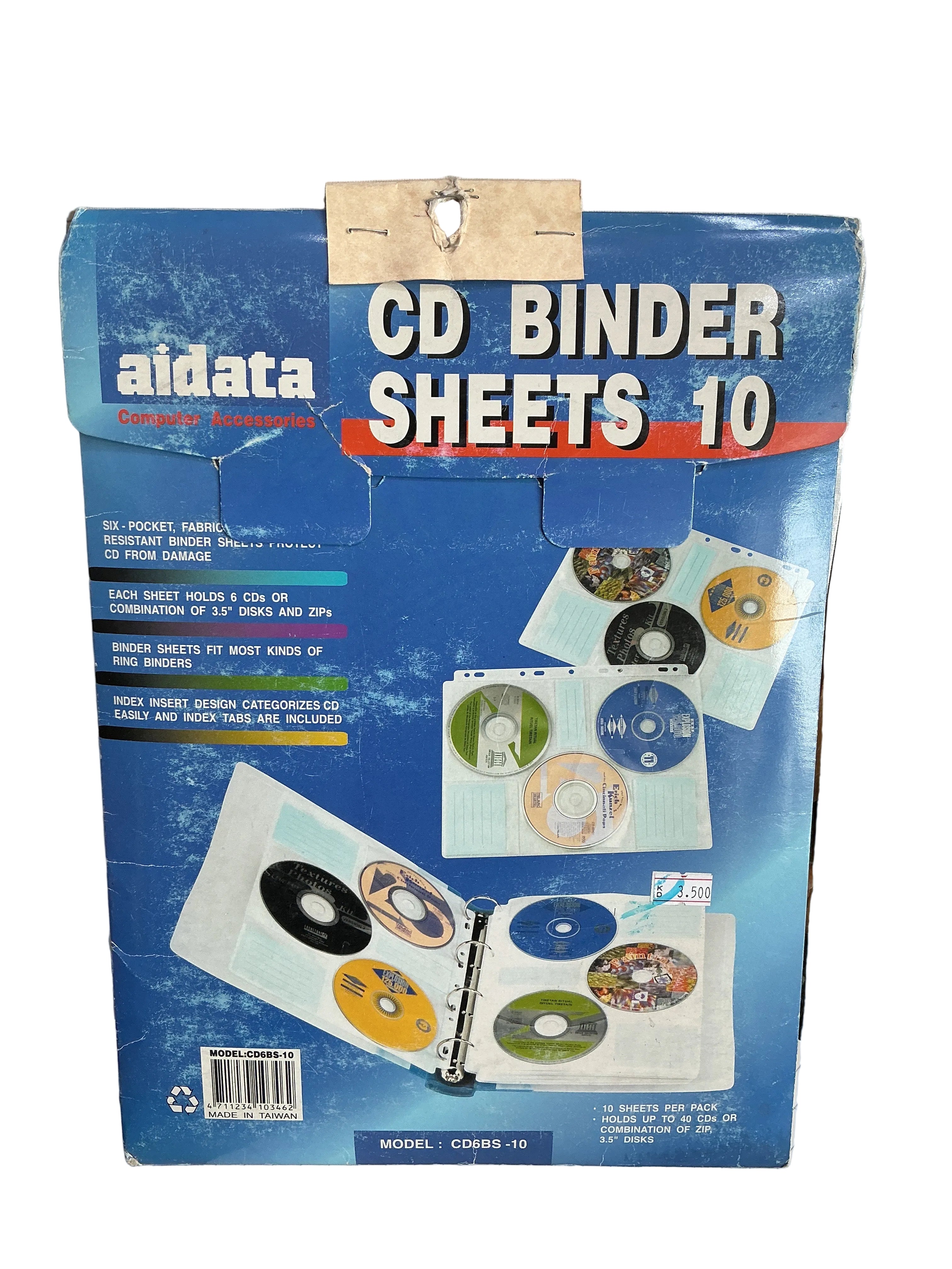 aidata CD Binder Sheets 10 / أوراق مُجلّد أقراص مضغوطة aidata ‏10