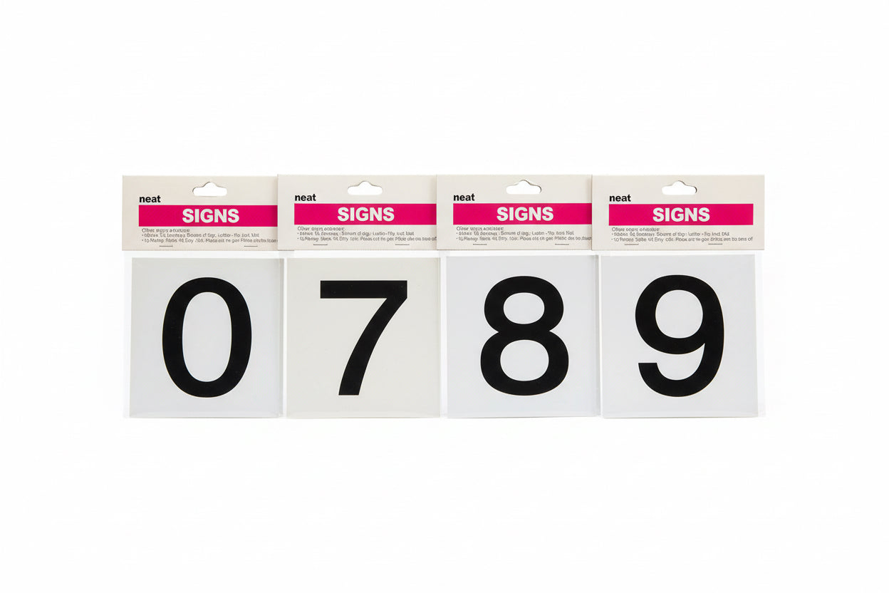neat signs Sticker Numbers / أرقام ملصقات نيت ساينز
