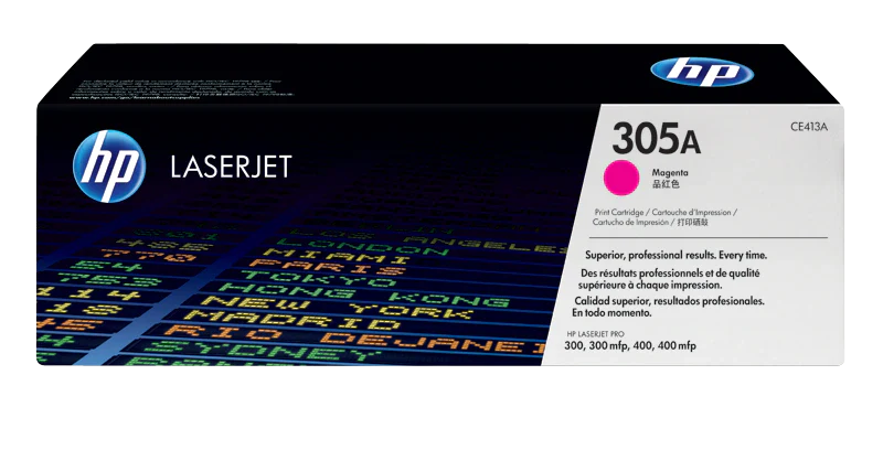 hp Print Cartridge 305A Magenta / خرطوشة طباعة hp ‏305A بنفسجي