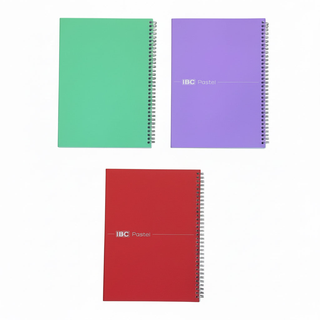 IBC NoteBook A4 Pastel soft touch / دفتر IBC ‏A4 باستيل بملمس ناعم