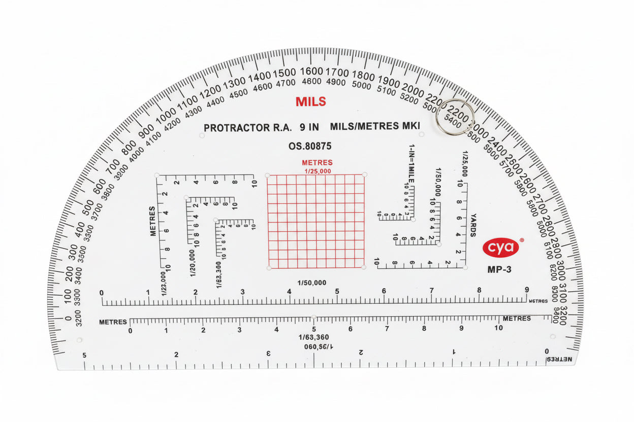 MAP PROTRACTOR / منقلة خريطة