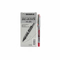 Zebra Liquid Ink Rollerball EX-JB4 0.5 mm, Red, 10 Pcs / زيبرا قلم حبر سائل EX-JB4 0.5 مم أحمر 10 قطع