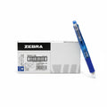 ZEBRA Clip-On Multi Multifunctional Pen – Pack of 10 – Blue Barrel / زيبرا عنصر متعدد الوظائف مشبك متعدد ×10 – هيكل أزرق