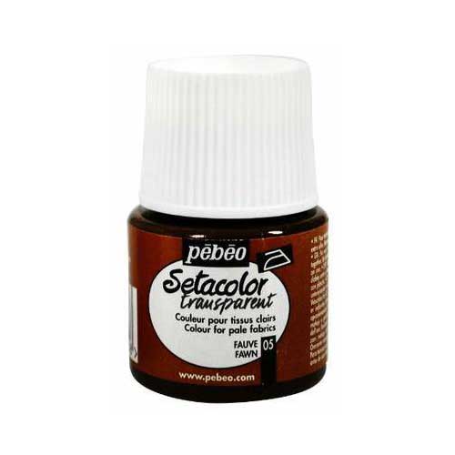 pebeo Setacolor transparent 05 Fawn / بيبيو سيتاكولور شفاف 05 – لون بني فاتح (فاون)