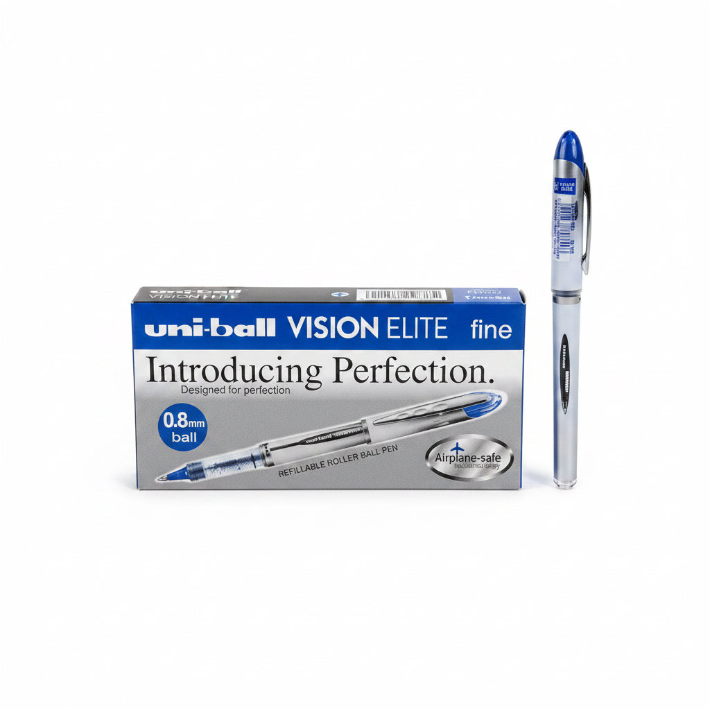 uni-ball VISION ELITE micro 0.8mm x12 Blue / يوني بول فيجن إيليت مايكرو 0.8 مم x12 أزرق