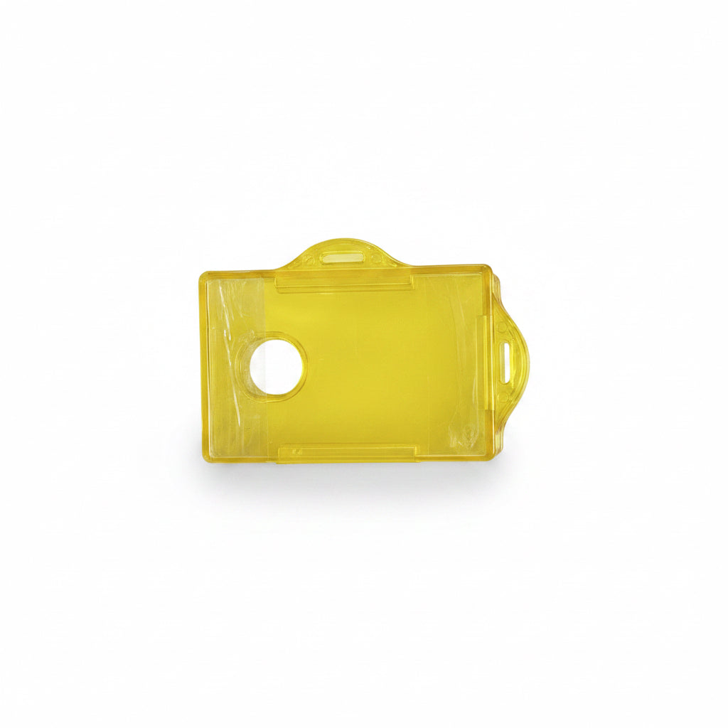 Transparent yellow card cover x10 / غطاء بطاقات شفاف أصفر × ١٠