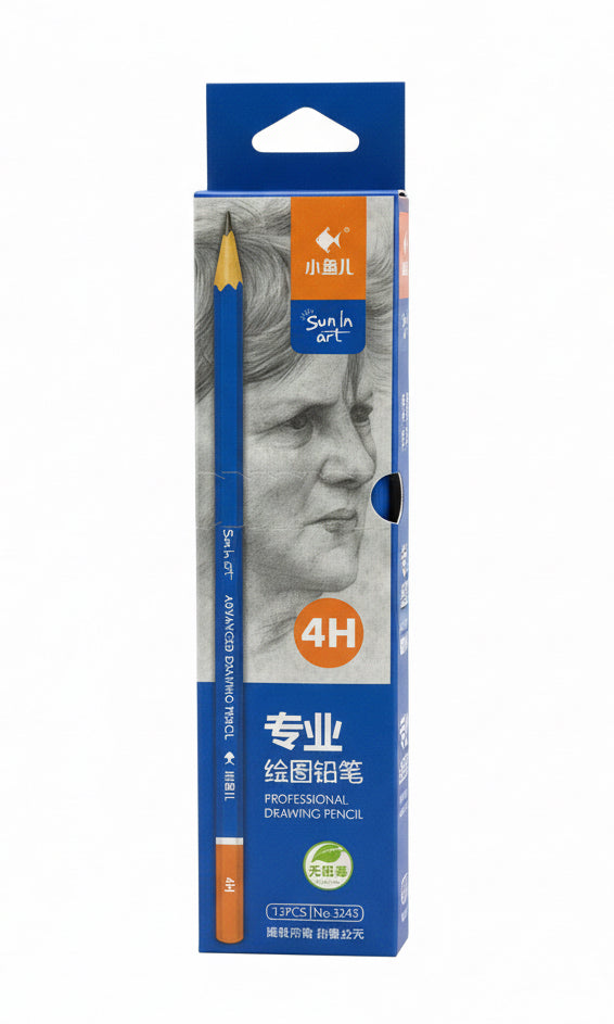 Little Fish PROFESSIONAL DRAWING PENCILS 4H / ليتل فيش أقلام رسم احترافية 4H