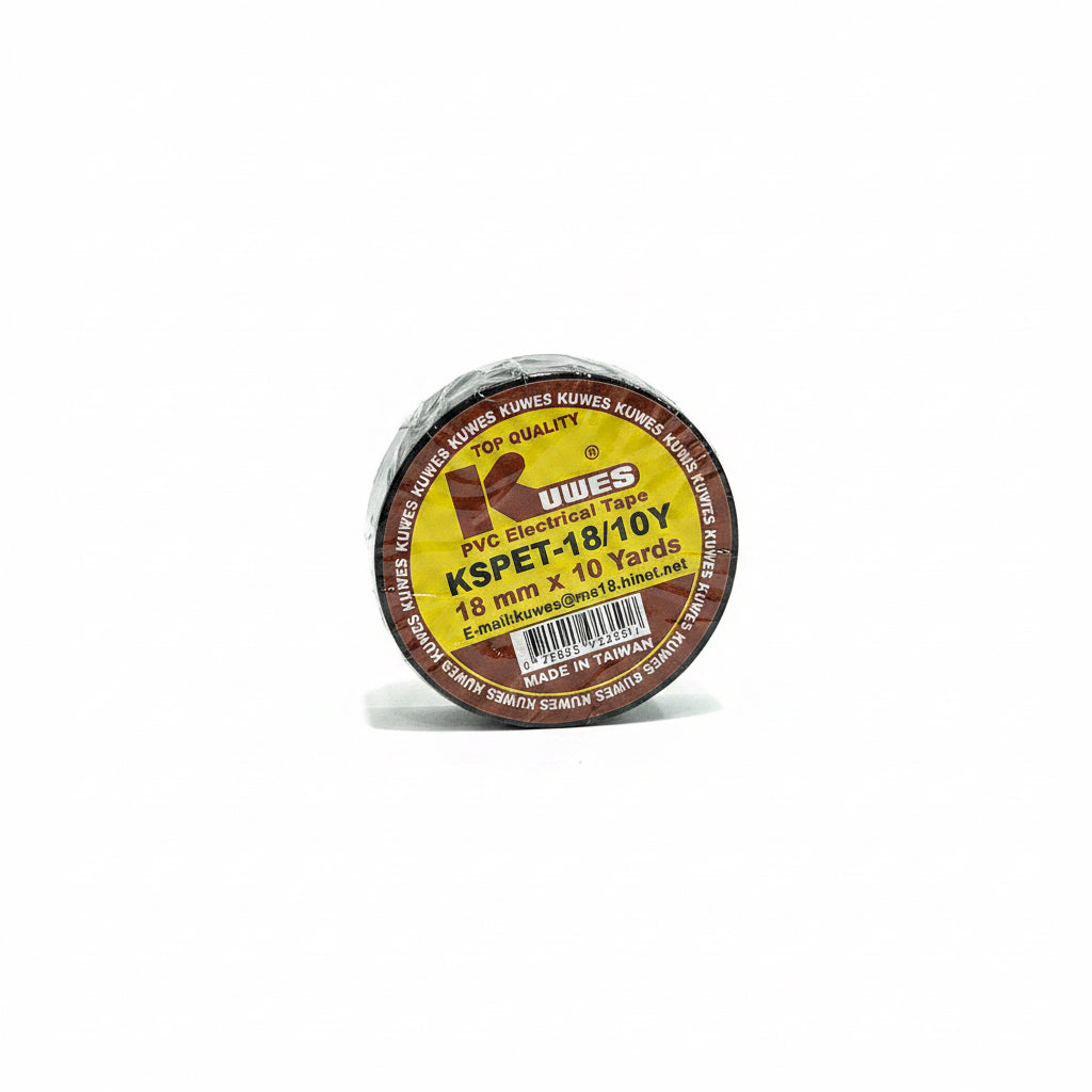 Kuwes Electrical tape 18mmx10 yards / كويس، شريط كهربائي أبيض 18 مم × 10 ياردات