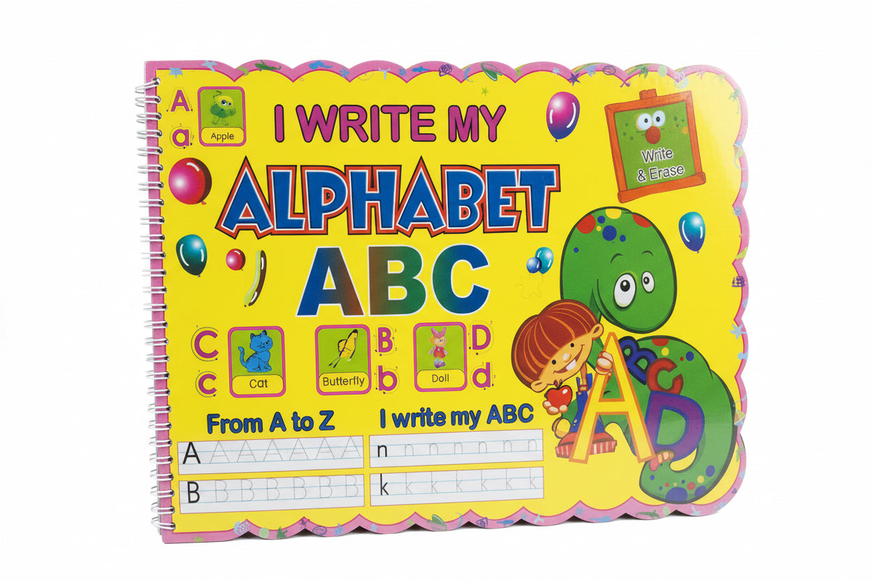 I write my Alphabet / أكتب الحروف الأبجدية