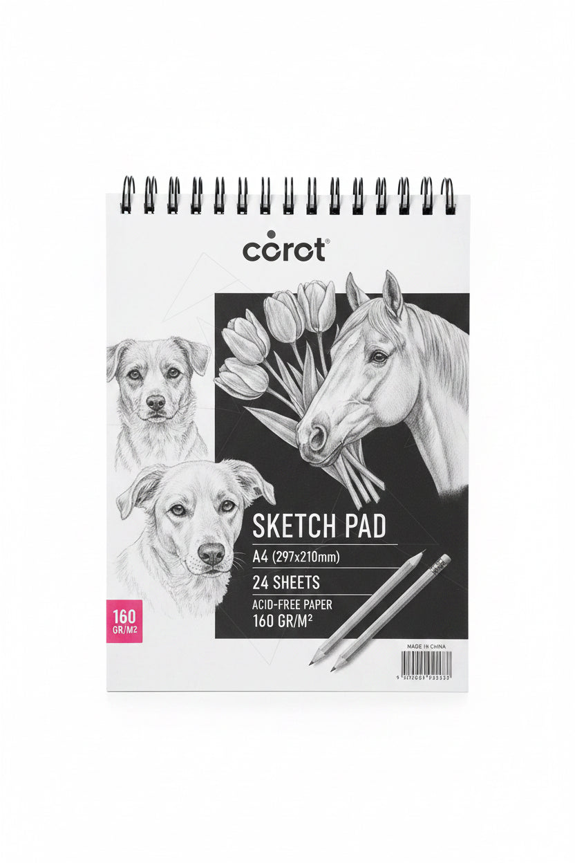 Corot Sketch Pad A5 - 60 Sheets / كراسة رسم كوروت A5 – ٦٠ ورقة
