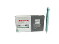 ZEBRA Clip-on multi Ball-point Pen 1 Doz. Barrel Pastel Pale Blue / قلم حبر جاف زيبرا كليب-أون متعدد (دستة) جسم أزرق باستيل فاتح