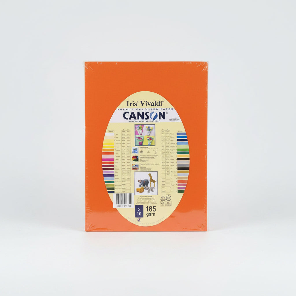 Iris Vivaldi Canson paper A4 185 gsm x10 / ورق كانسون Iris Vivaldi ‏185 A4 جم/م² ×10