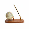Dark Cherry 3.75" Globe – Name Card & Pen Stand